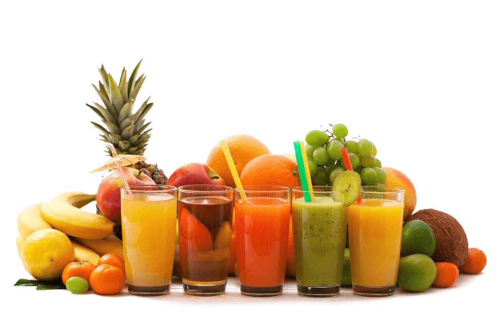 Fresh cold-pressed juices